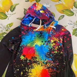 Neon Paint Hoodie!
